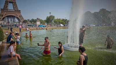 Hawa Panas di Prancis 42 Derajat Celcius, Ini yang Dilakukan Warganya