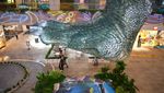 Hiii... Dinosaurus Raksasa Injak Sebuah Mal di China