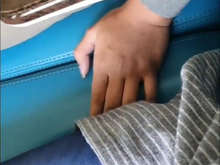 Aksi pelecehan di kereta (dok Twitter @Selasarabu_)