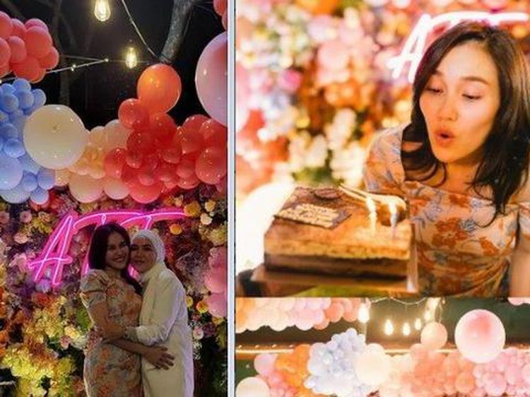 So Sweet! Momen Ayu Tingting Potong Kue di Hari Ulang Tahun