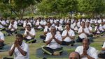 Begini Peringatan Hari Yoga Internasional di India
