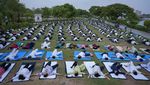 Begini Peringatan Hari Yoga Internasional di India