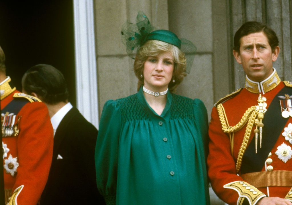 Diana, Princess of Wales, Prince Charles, Prince of Wales, Diana is pregnant with Prince William, Trooping the Colour, 12th June 1982. (Photo by John Shelley Collection/Avalon/Getty Images)
