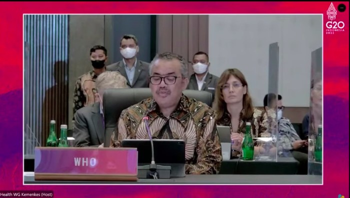 Dirjen WHO Tedros Dirjen WHO Tedros memakai batik asal Yogyakarta