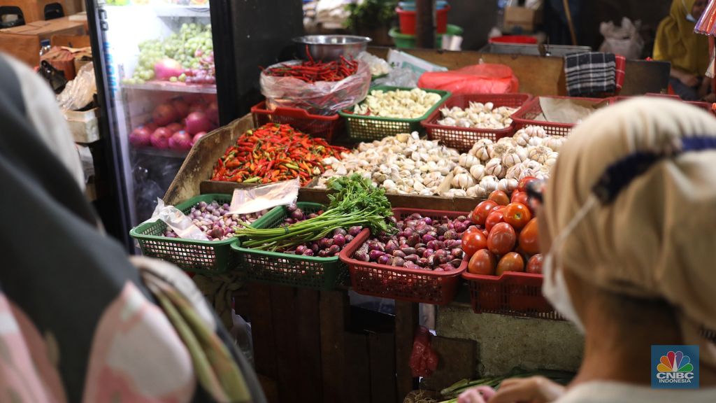 Harga Cabai Di Pasar Kebayoran Lama (CNBC Indonesia/Tri Susilo)