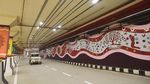 Mural Warna-warni Ramaikan Underpass yang Baru Beroperasi di New Delhi