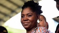 Sosok Francia Marquez menarik perhatian publik. Tak hanya di Kolombia tetapi juga dunia. Dirinya mencatatkan sejarah usai terpilih menjadi wakil presiden kulit hitam pertama Kolombia. (Edwin Rodriguez/Reuters).