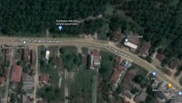 Tabrakan maut yang menewaskan tiga orang itu terjadi pada Senin dini hari tadi, sekitara pukul 03.00 WIB. Bus PMS yang terlibat dalam kecelakaan ini, datang dari arah Medan dengan tujuan Kerinci, Jambi. Sedangkan Bus PMH datang dari arah Riau menuju ke arah Medan. Dok. Google Maps  