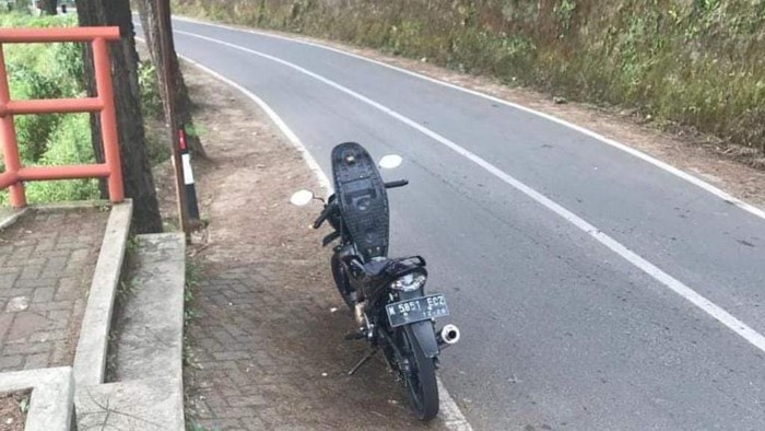Motor korban yang hilang di Gunung Bromo