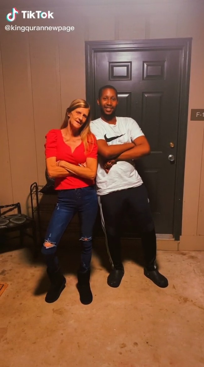 Ketujuh orang anak Gran Cheryl yang berusia antara 29 hingga 41 tahun itu juga sudah menyatakan kesediaannya membantu menjaga dan membesarkan anak sang ibu, jika memang ibunya mereka punya anak dari Qaran. Foto: Dok. TikTok @kingqurannewpage.