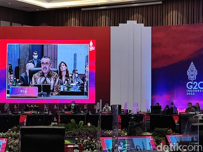 Pertemuan menteri kesehatan G20 di Sleman, DIY, Senin (20/6/2022).