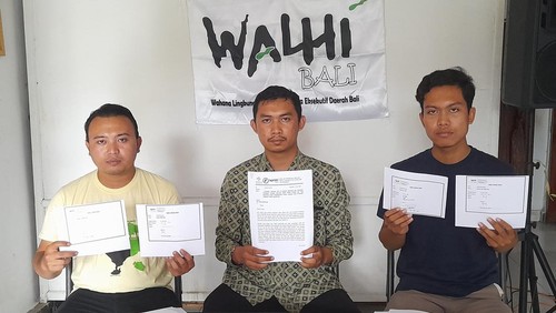 Tiga organisasi lingkungan hidup di Bali, yaitu Walhi Bali, Kekal Bali, dan Frontier Bali menolak pembangunan terminal LNG di kawasan Mangrove Tahura (Taman Hutan Raya) Ngurah Rai.