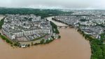 Potret Banjir Besar di Jiangxi yang Bikin China Siaga Merah