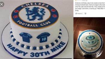 Ekspektasi dan realitas kue. Foto: Reddit