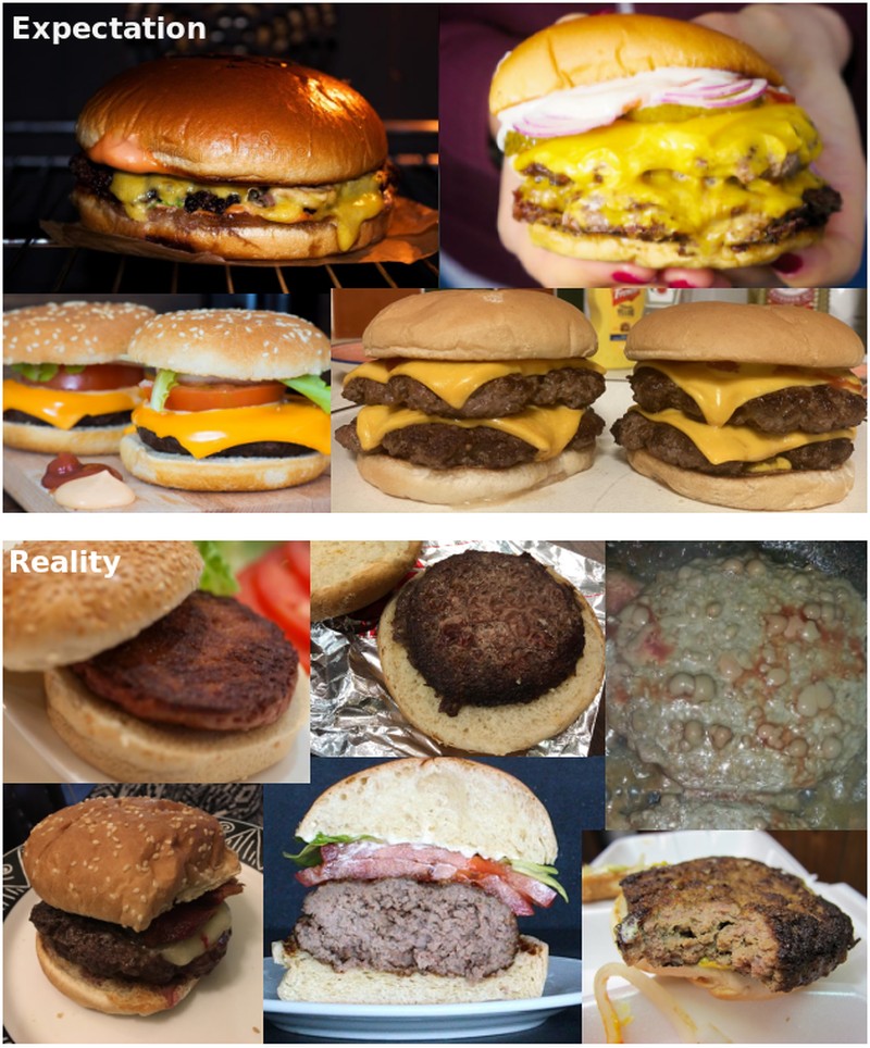 Foto ekspektasi vs realita