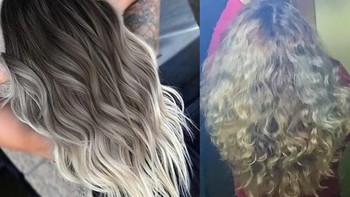 Wig yang ditawarkan dan yang didapat. Foto: Reddit