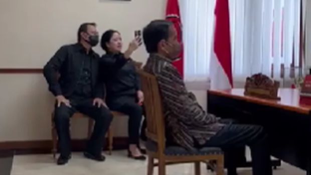 Jokowi diskusi bareng Megawati, Puan dan Prananda jelang Rakernas PDIP. (Tangkapan layar Instagram Puan Maharani)
