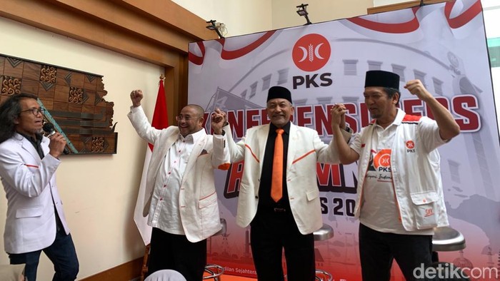 Konferensi pers hasil Rapimnas PKS (Rakha Arlyanto Darmawan/detikcom).