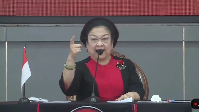 Megawati di Rakernas PDIP