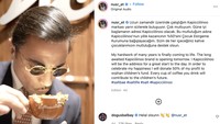 Salt Bae mengumumkan pembukaan Kapicciiiinoo di Instagramnya (17/6). Ia mengaku sudah merencanakan bisnisnya ini selama bertahun-tahun. Foto: Instagram nusr_et