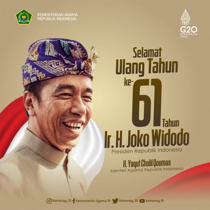 Ucapan Selamat Ulang Tahun Jokowi Dari Luhut Hingga Ahok