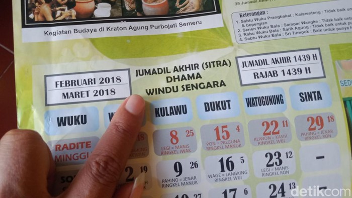 Ahli penanggalan Jawa, Hendro Setyono, di rumahnya, Klaten, Rabu (22/6/2022).