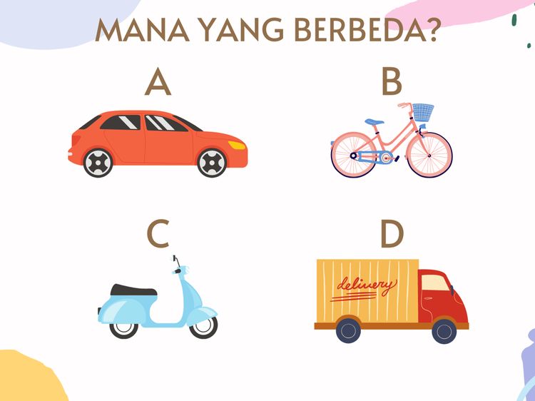 Uji Kecerdasan Kamu, Temukan Benda yang Berbeda di Kelompok Gambar Ini