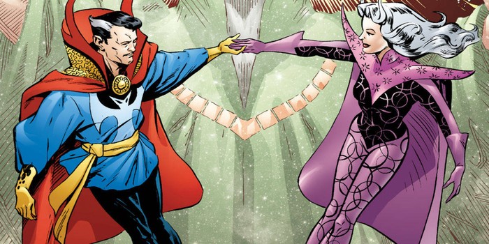 Doctor Strange dan Clea di komik.