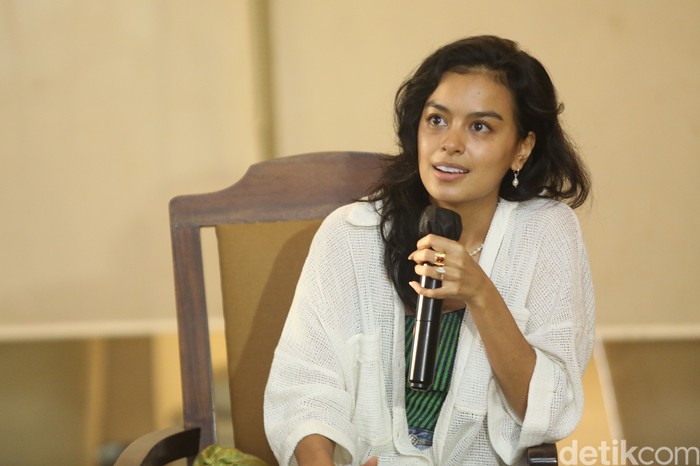 Eva Celia Eva Celia menghadiri konferensi pers Indra Lesmana Legacy Concert & Tour digelar Selasa (21/6/2022) di Hotel Dharmawangsa, Jakarta Selatan.