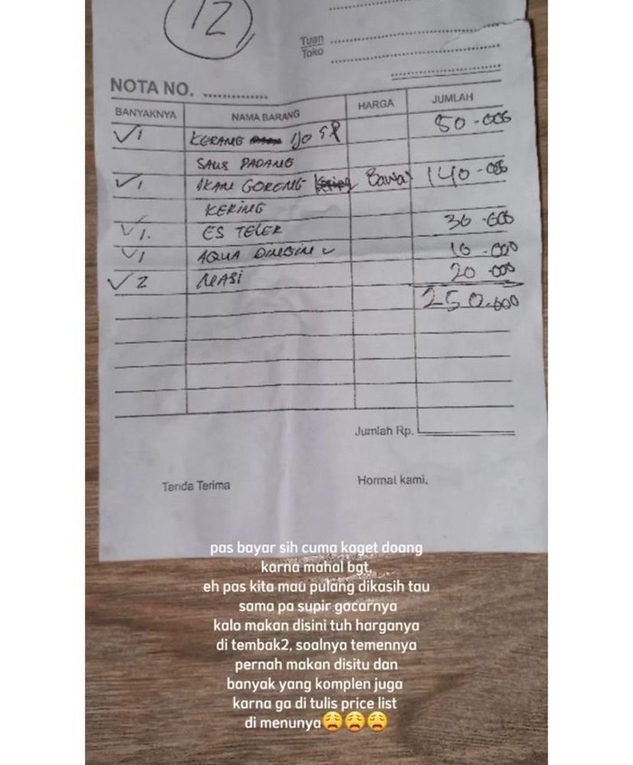Heboh! Getok Harga Seafood Tenda di Dekat PRJ yang Disebut Kemahalan
