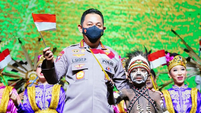 Kapolri Jenderal Listyo Sigit Prabowo di acara Setapak Perubahan Polri. (Foto: dok Polri)