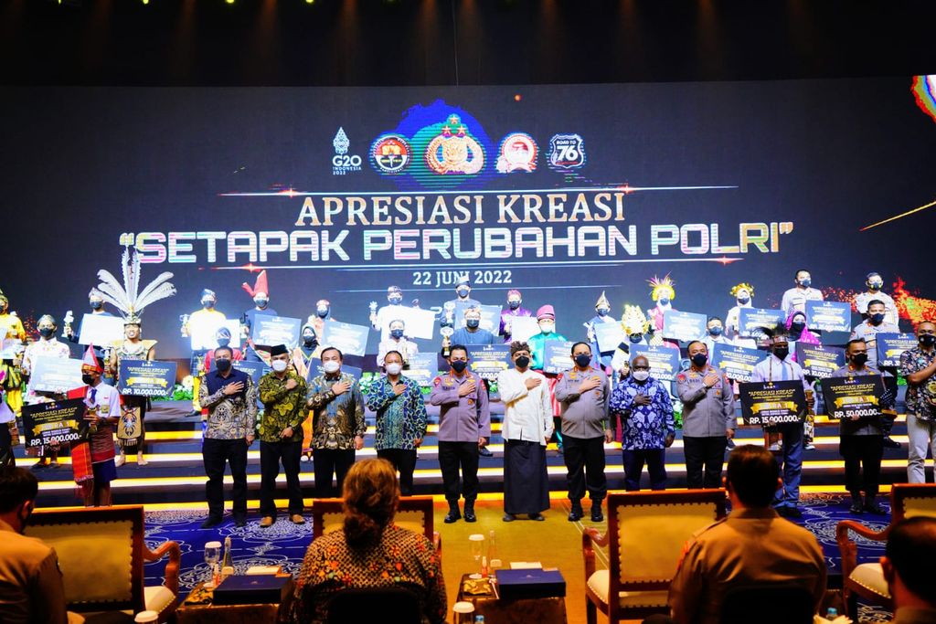 Kapolri Jenderal Listyo Sigit Prabowo di acara 'Setapak Perubahan Polri'. (Foto: dok Polri)