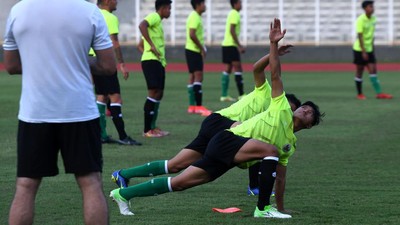 Latihan Timnas Indonesia U-19 Jelang Piala AFF 2022