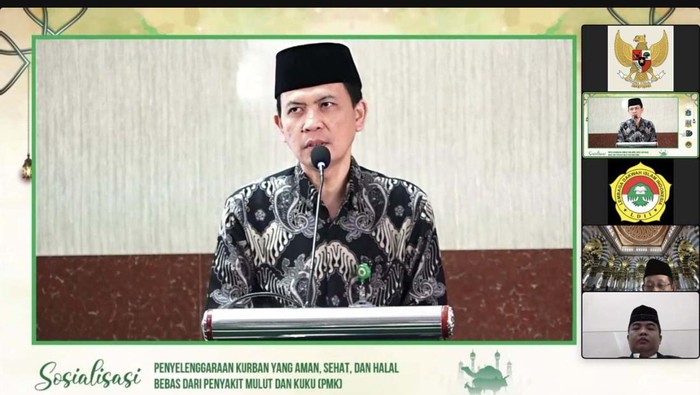 Sudin KPKP Pemkot Jaksel bersama DPD LDII Jaksel gelar sosialisasi penyelenggaraan kurban yang aman. Hal ini seiring maraknya penyakit kuku dan mulut (PMK).