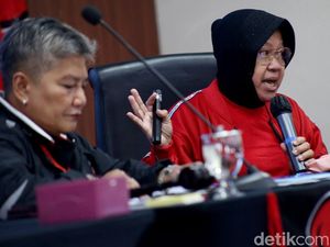 Mensos Risma Isi Materi di Hari Kedua Rakernas II PDIP