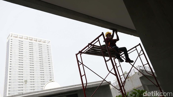 Proyek revitalisasi Taman Ismail Marzuki (TIM), Jakarta, terus dikebut. Saat ini progresnya telah mencapai 91,64 persen.