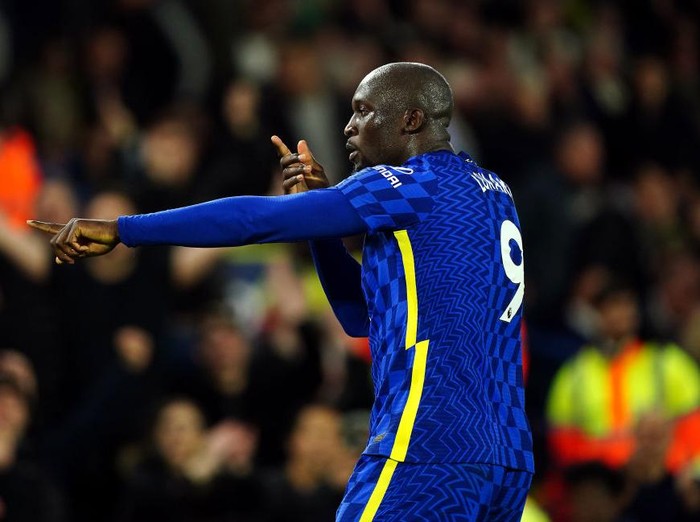 Chelsea's Romelu Lukaku celebrates scoring their side's third goal of the game during the Premier League match at Elland Road, Leeds. Picture date: Wednesday May 11, 2022. (Photo by Mike Egerton/PA Images via Getty Images)