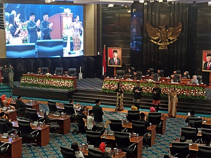 Suasana rapat paripurna HUT DKI Jakarta