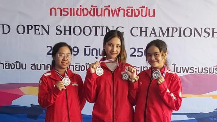 Kontingen Indonesia sudah memastikan dua medali perak di kejuaraan menembak Thailand Open Shooting Championship 2022 yang digelar di Bangkok pada 20-29 Juni.