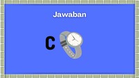 Yang berbeda adalah jam tangan, karena jam tangan bisa dipakaikan di tangan. Sedangkan benda yang lain tidak.