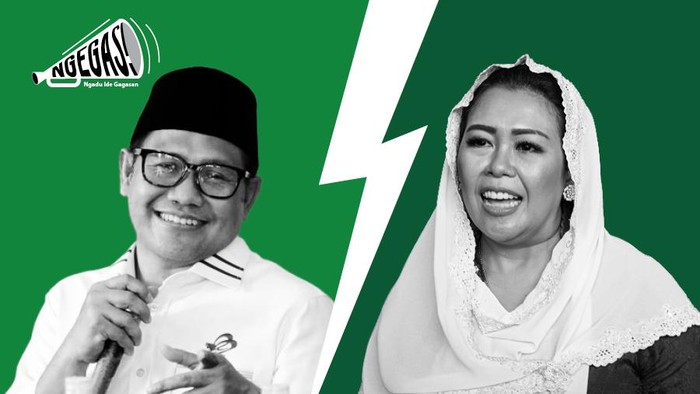 Cak Imin vs Yenny Wahid (Tim Infografis detikcom: Mindra Purnomo)