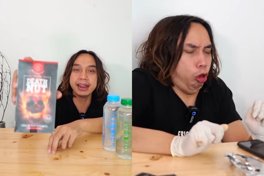 Death Nut, kacang terpedas di dunia. Ini momen 4 YouTuber saat mencobanya.