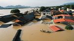 Foto Udara Banjir Besar yang Menerjang China