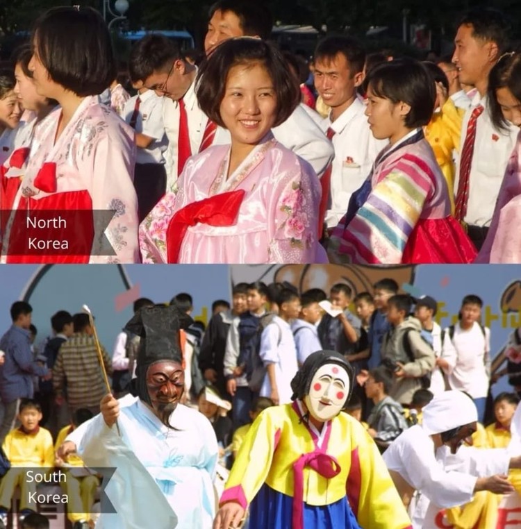 fotoinet Potret Kontras Kehidupan di Korea Selatan dan Utara