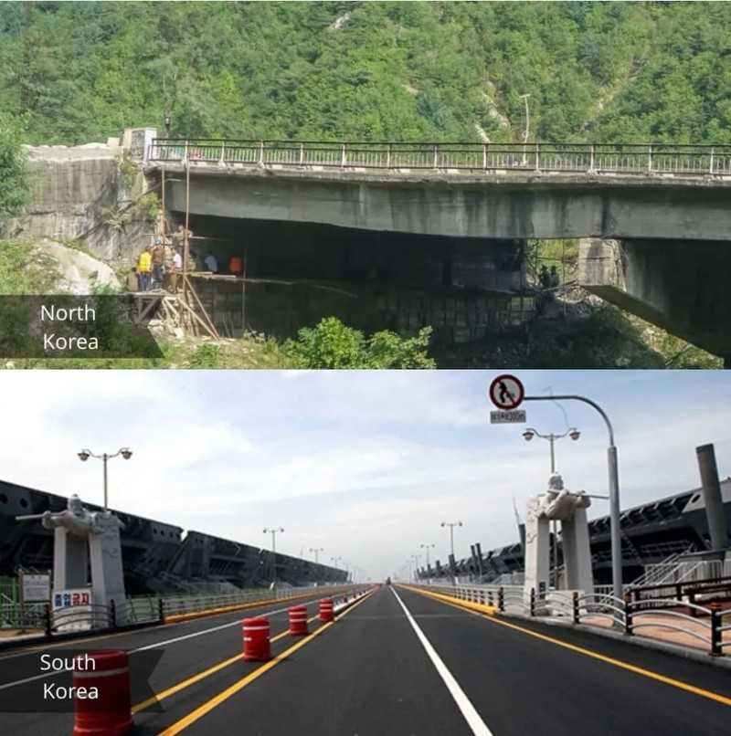 fotoinet Potret Kontras Kehidupan di Korea Selatan dan Utara