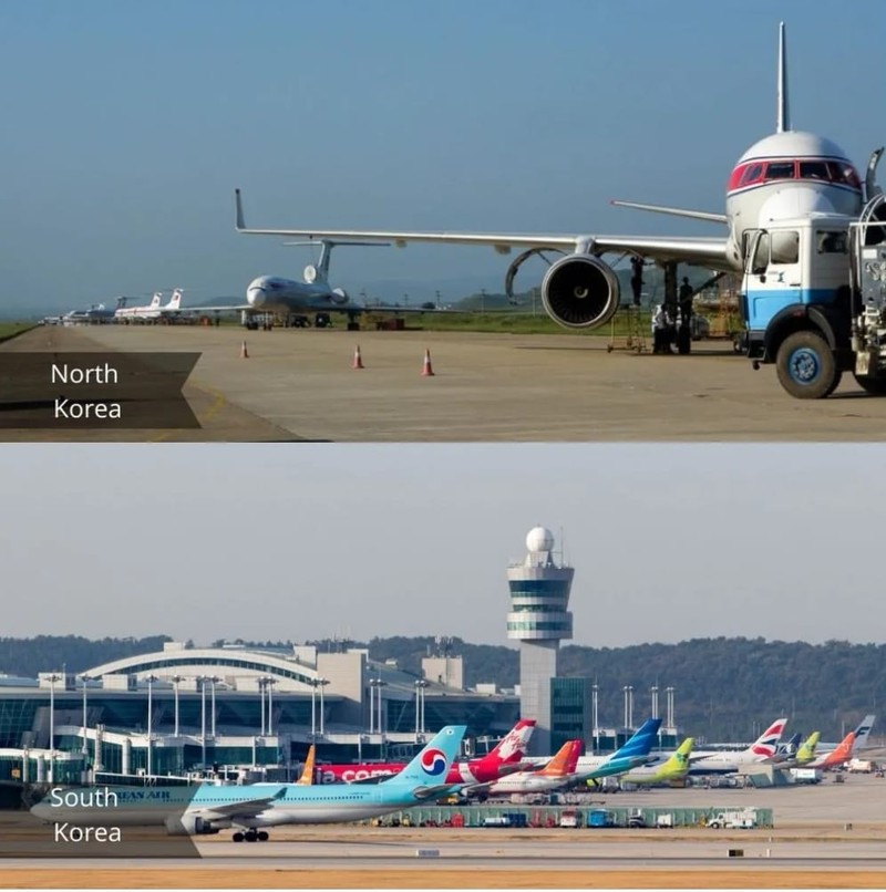 fotoinet Potret Kontras Kehidupan di Korea Selatan dan Utara