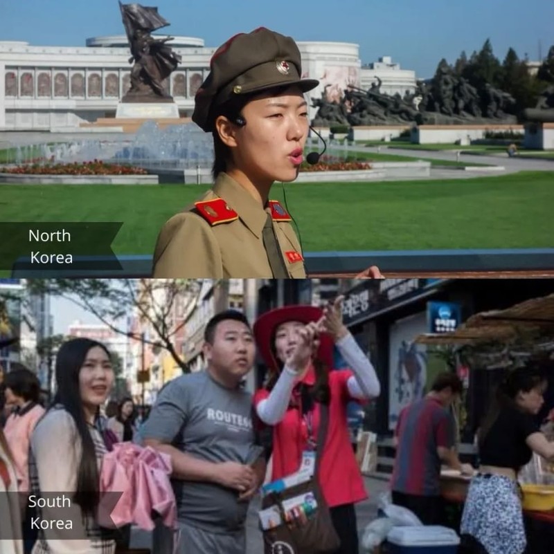 fotoinet Potret Kontras Kehidupan di Korea Selatan dan Utara