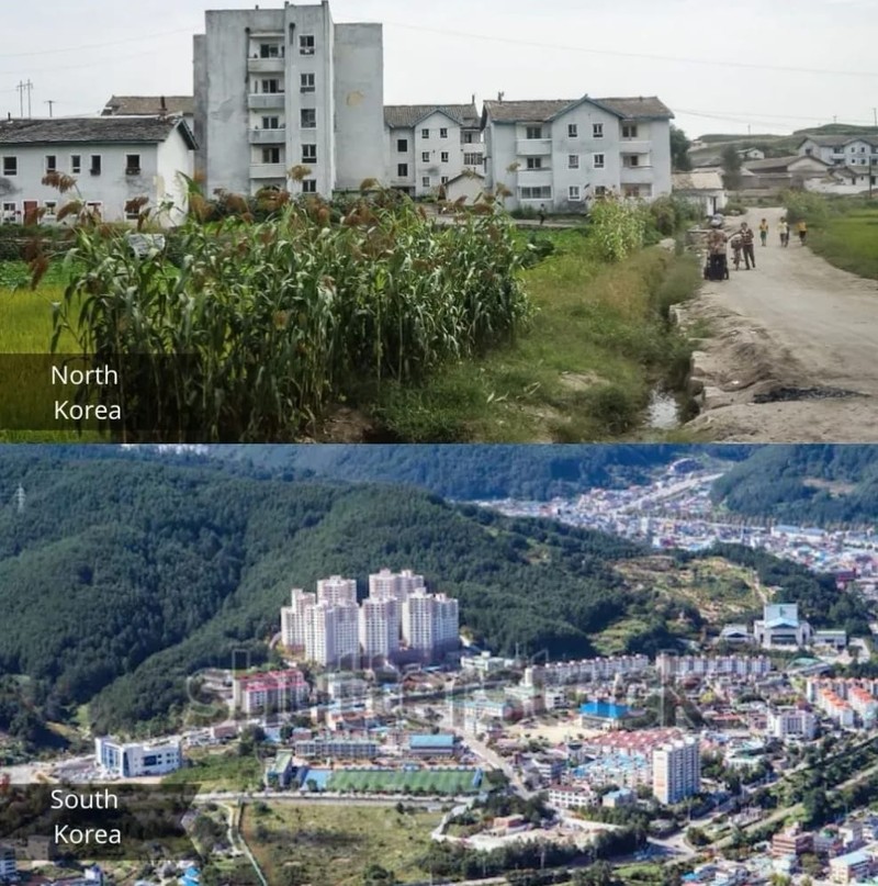 fotoinet Potret Kontras Kehidupan di Korea Selatan dan Utara