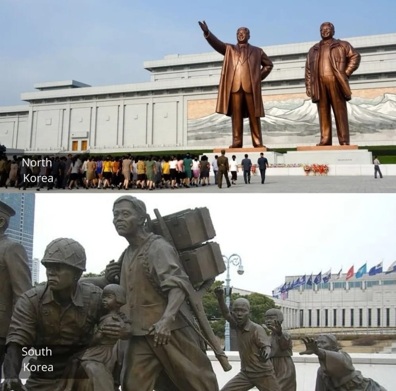 fotoinet Potret Kontras Kehidupan di Korea Selatan dan Utara