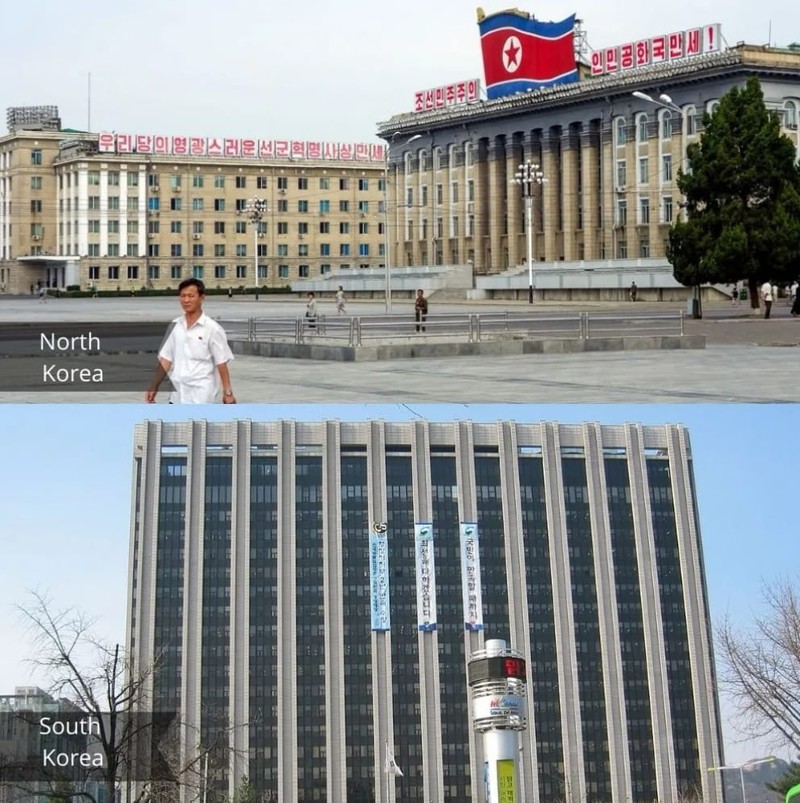 fotoinet Potret Kontras Kehidupan di Korea Selatan dan Utara